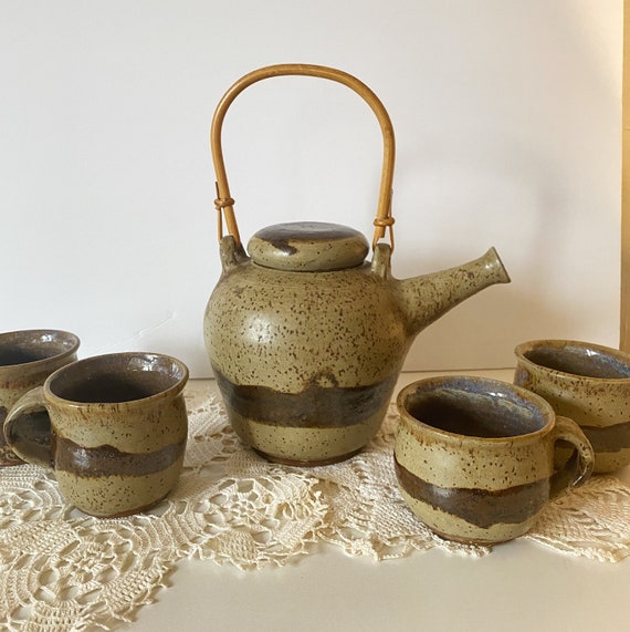 Ceramic Speckled Tea Pot Set Ceramic Speckled Tea Pot Set