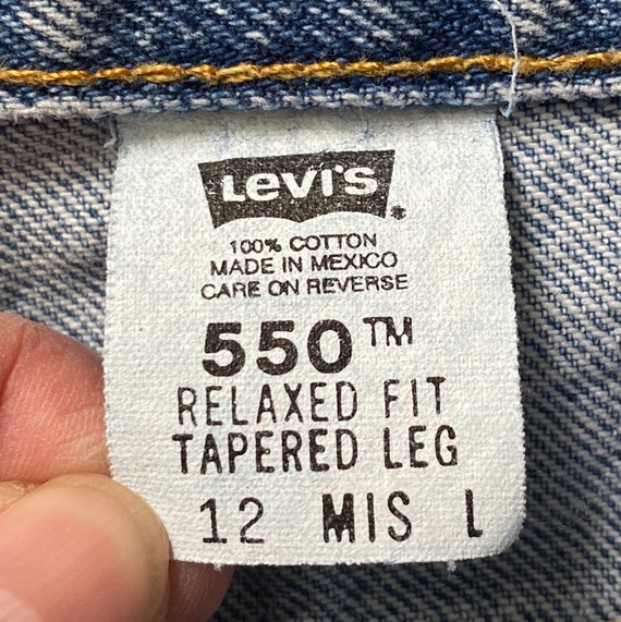 Vintage Levi’s 550 Jeans • Size 12 L Misses • Hig… - image 6