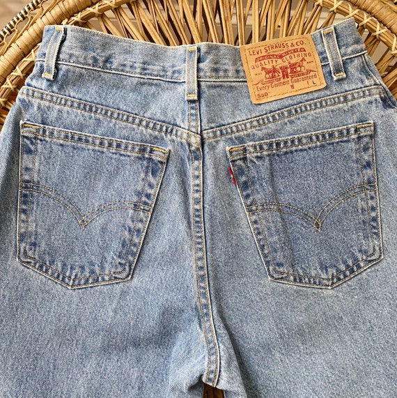 Vintage Levi’s 550 Jeans • Size 12 L Misses • Hig… - image 2
