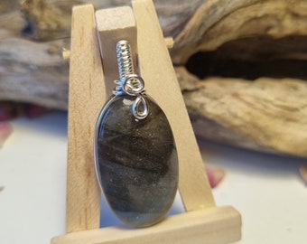 Pendentif Labradorite wire wrap