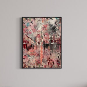 TOWER_Abstract painting. contemporary art. Modern painting, original art, Painting on Canvas, acrylic on canvas, abstract art.