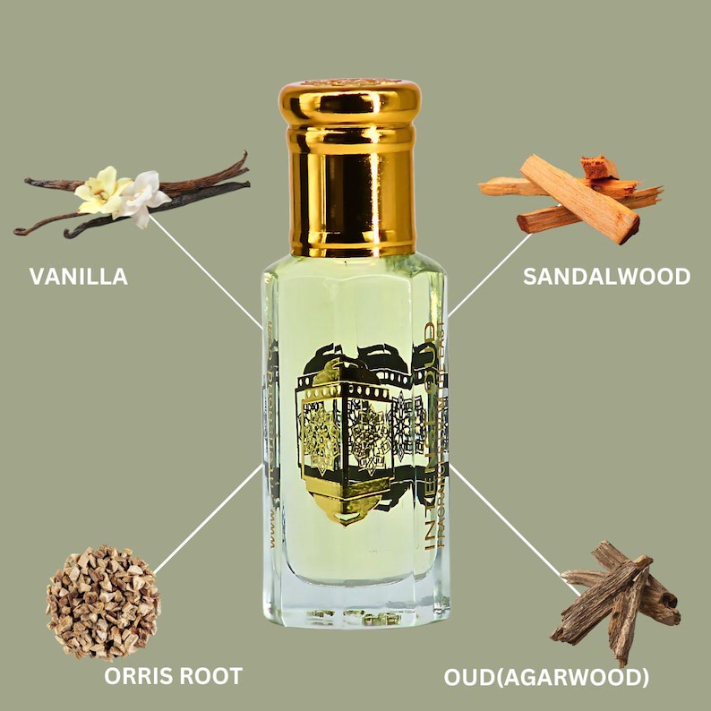 Woody Vanilla Perfume Oil 12ML (0.40 OZ) With Black Gift Box By Intense Oud | Sweet vanilla, Soft Sandalwood & Rich Oud.