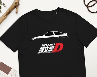 Initial D Tshirt Toyota AE86 Trueno Sprinter Takumi Fujiwara Tokyo Drift JDM Japanese Car Drifting T-Shirt