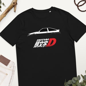 Initial D Tshirt Toyota AE86 Trueno Sprinter Takumi Fujiwara Tokyo Drift JDM Japanese Car Drifting T-Shirt