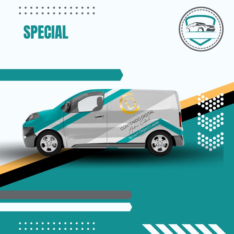 Mockup Mockup/ Editable in PSD photoshop/delivery Car, Food Truck