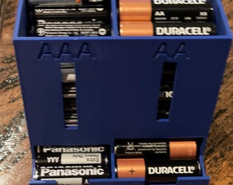 3D Printed AAA & AA Battery Dispenser: Eco-Friendly Storage