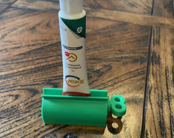 Toothpaste Holder & Squeezer | 3D Printed Bathroom Organizer | Space-Saving Dispenser
