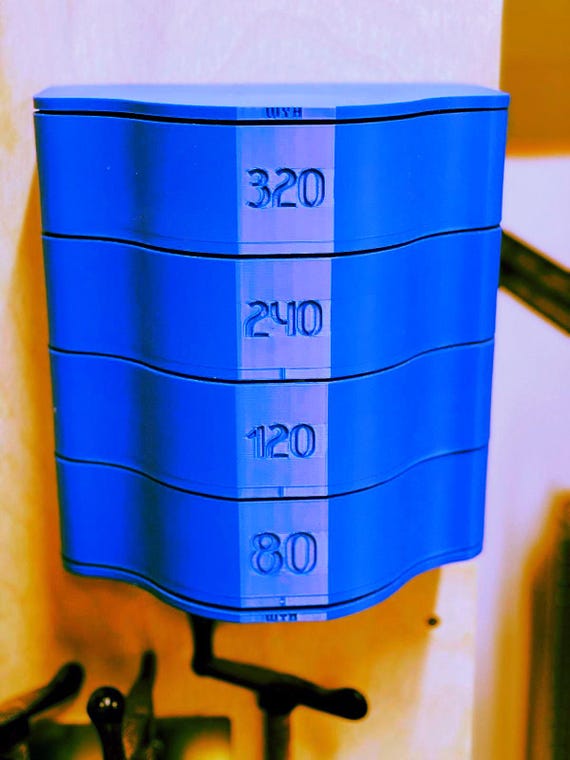 Sanding disc holders | 3D Printed | Sandpaper Disc Storage | Shop tool holder | Workshop organizer