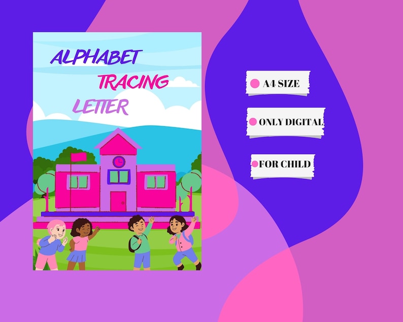 Alphabet Tracing, Toddler Worksheets, Tracing Practice Etsy