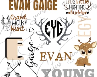 Hunting Buddy Baby Blanket Template