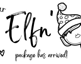 Elfn' Packaging/mailing thermal Sticker