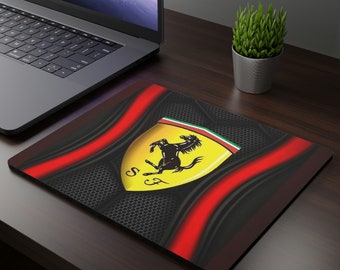 Ferrari mouse pad, Ferrari lovers, Gaming mouse pad, Computer mouse pad, PC keyboard, Gamers love, Gift for him/her