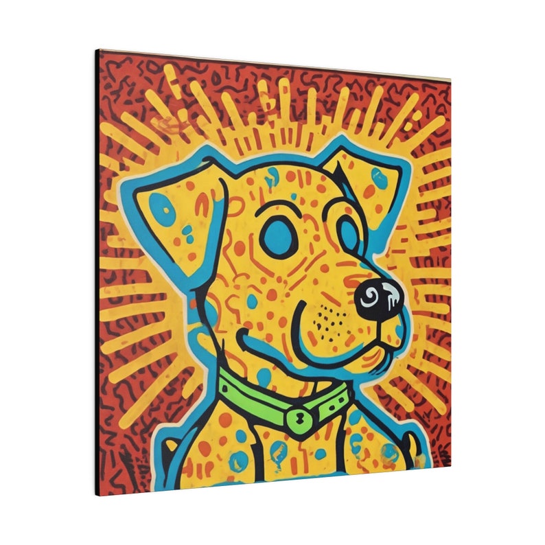 Dog in the Style of Keith Haring Matte Canvas, Stretched, 0.75" image 5