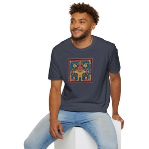 Camiseta con el dios maya al estilo de Keith Haring imagen 10
