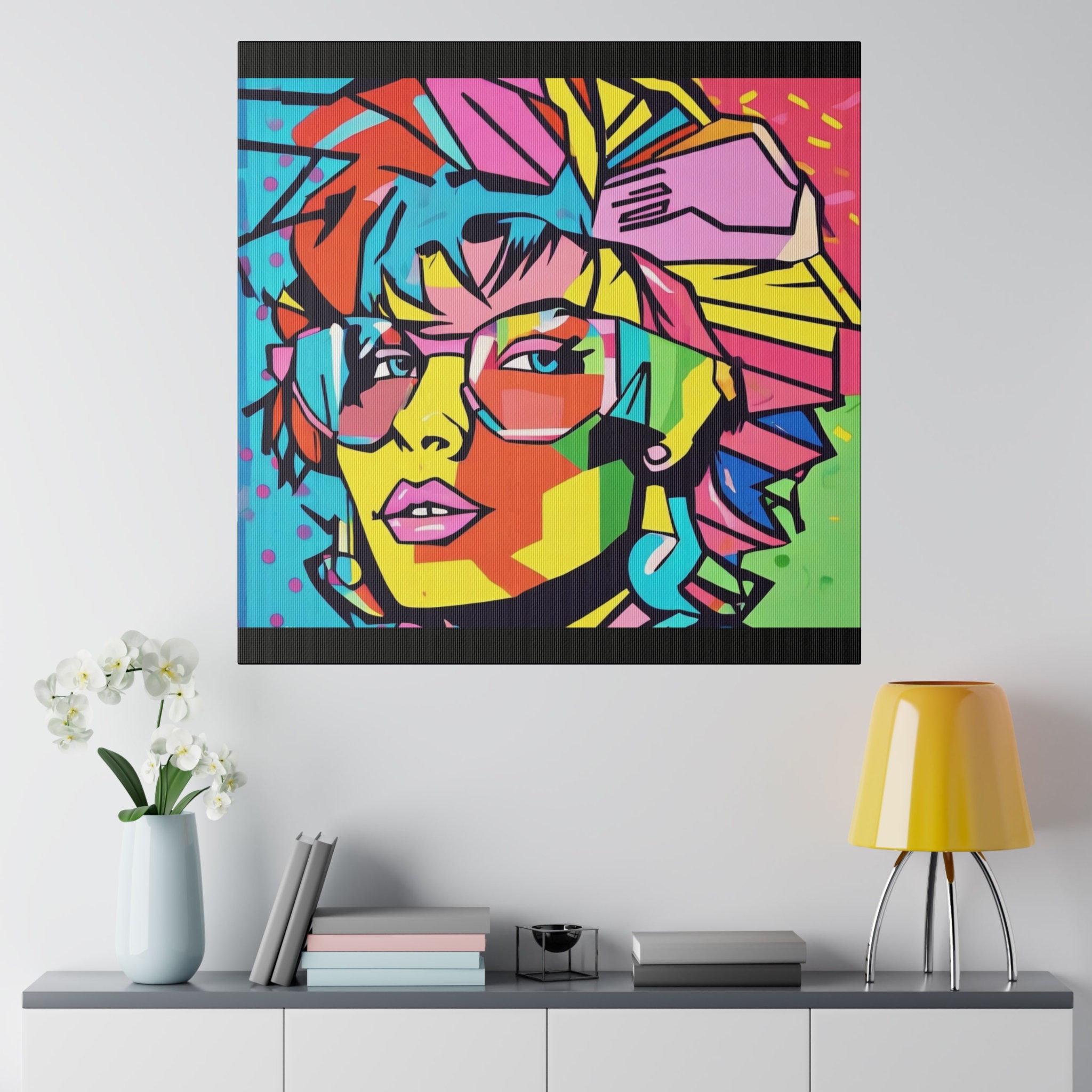 80s Woman Pop ART Matte Canvas, Stretched, 0.75