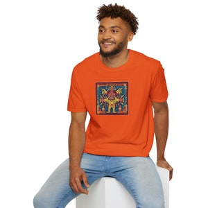 Camiseta con el dios maya al estilo de Keith Haring imagen 9