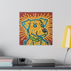 Dog in the Style of Keith Haring Matte Canvas, Stretched, 0.75" image 9