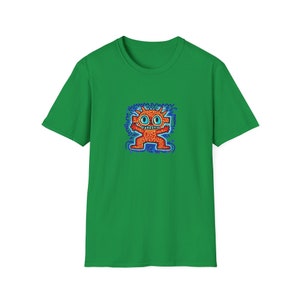 Camiseta con el dibujo de un monstruo al estilo de Keith Haring imagen 9