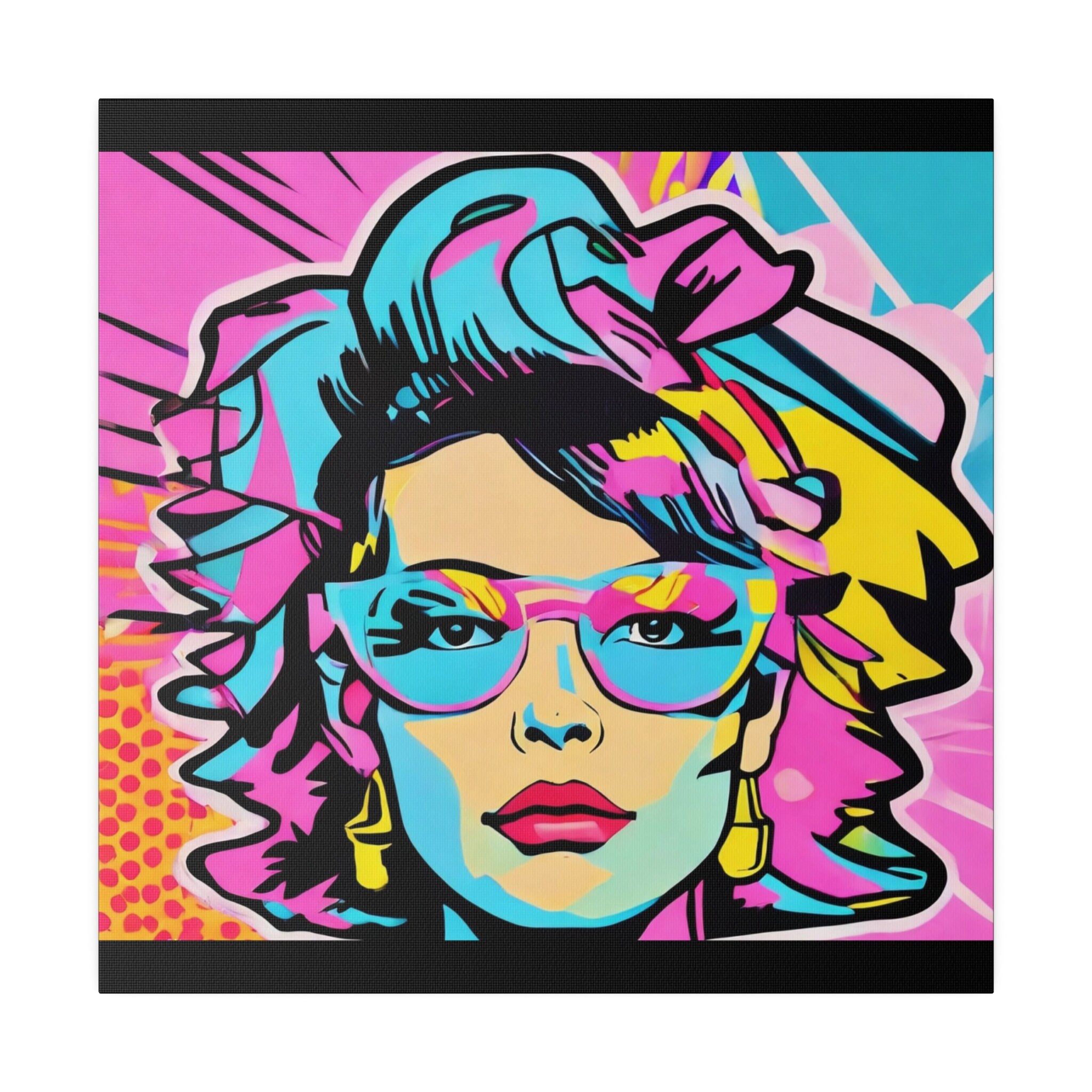 80s Woman Pop ART Matte Canvas, Stretched, 0.75