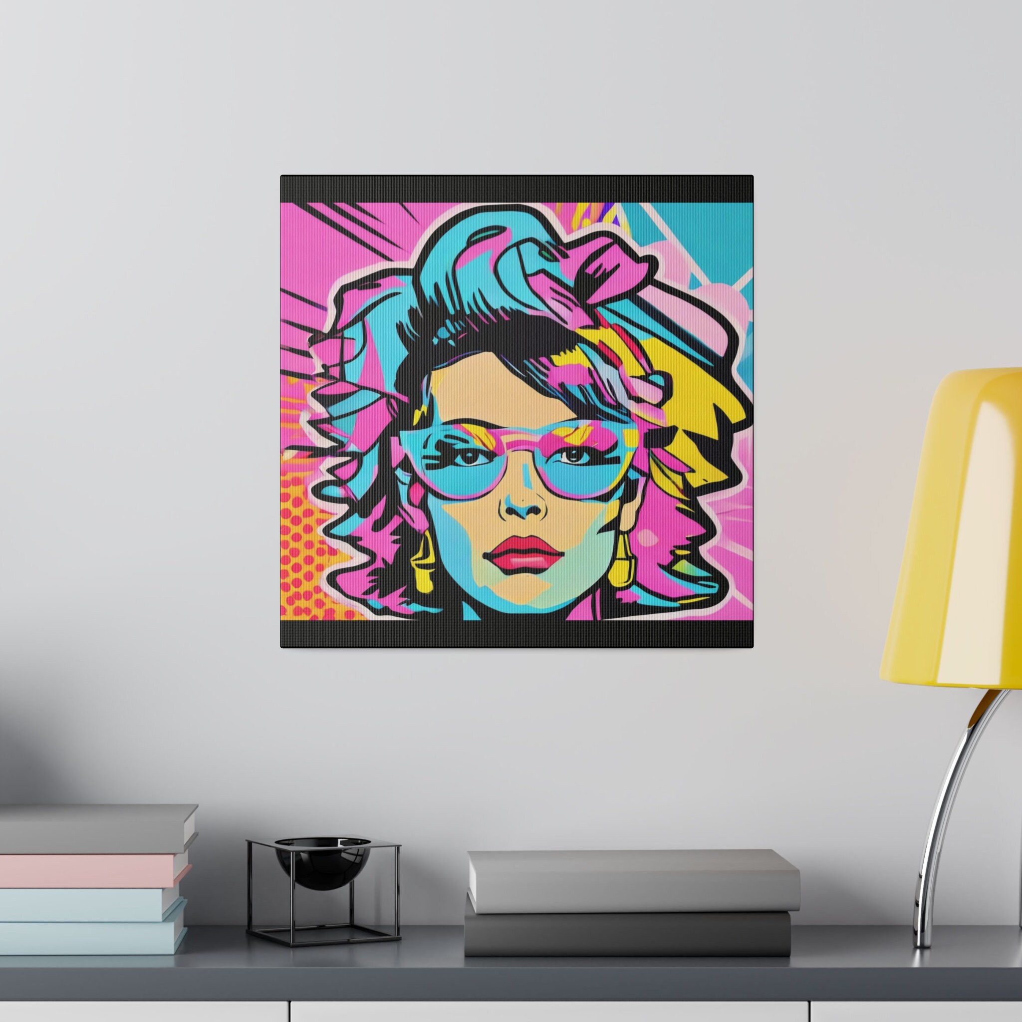 80s Woman Pop ART Matte Canvas, Stretched, 0.75