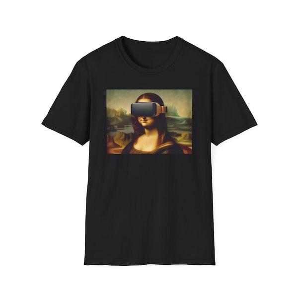 Mona Lisa with Vision Pro Headset Shirt