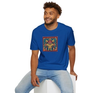 Camiseta con el dios maya al estilo de Keith Haring imagen 7