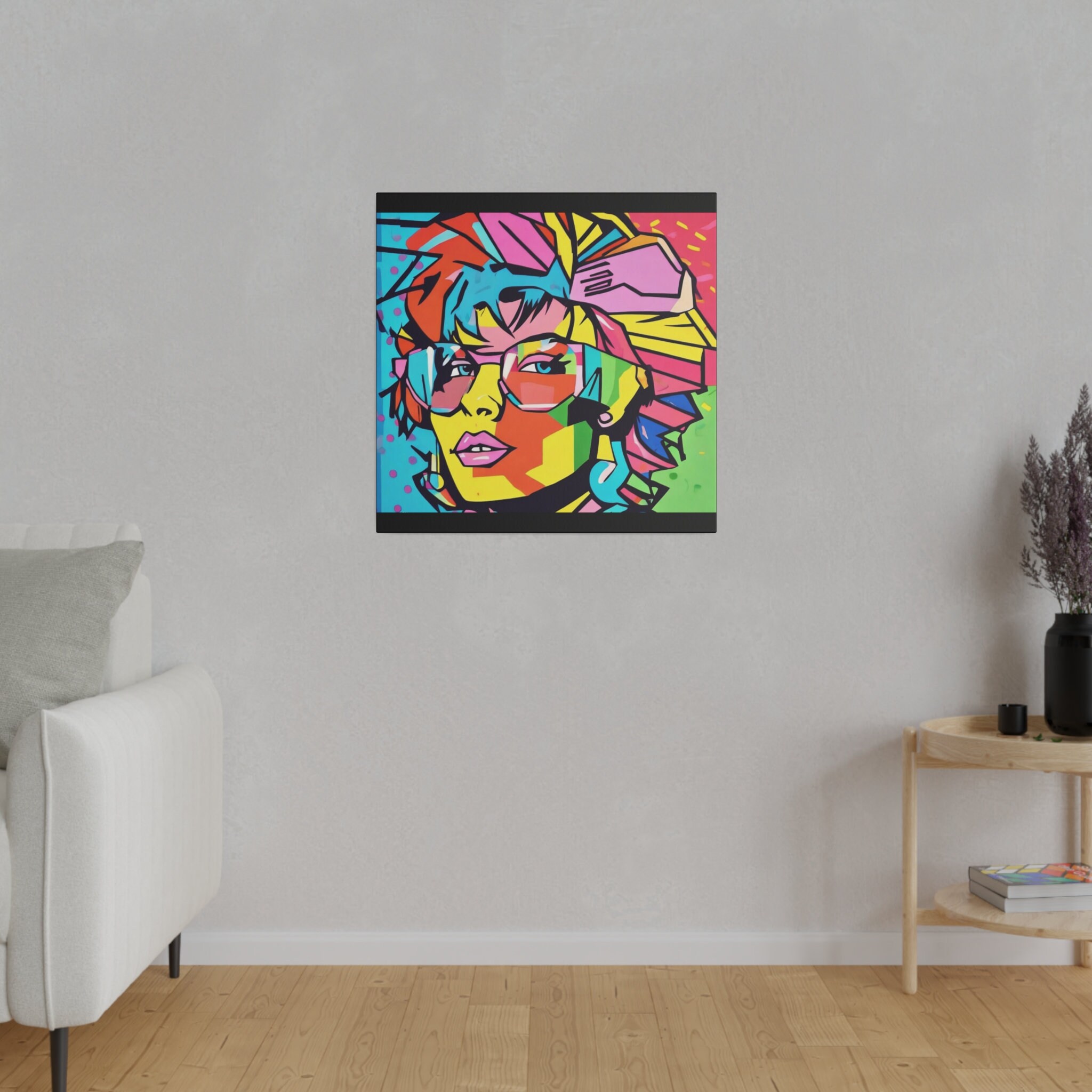 80s Woman Pop ART Matte Canvas, Stretched, 0.75