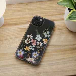 Clear Aesthetic PhoneCase iphone 13 pro Tough Case Cute Floral Phone Casing Samsung Phone case iphone 11 Case Phonecase Asthetic Pho