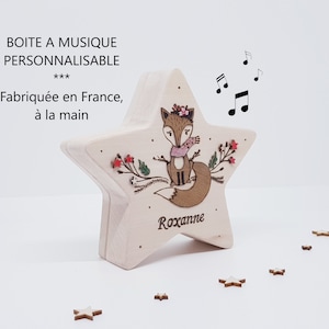 Boîte à musique en bois -  France