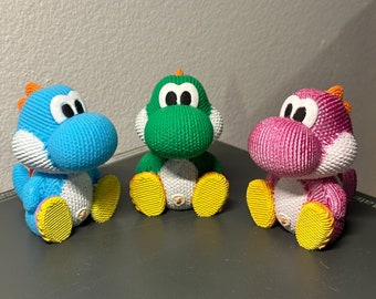 Yoshi le dinosaure de Mario en version Amigurumi crochet