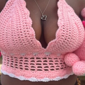 Handmade crochet crop top