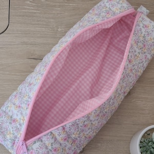 Quilted Hair Tool Organizer: Large Travel Bag for Curling Iron & Dryer