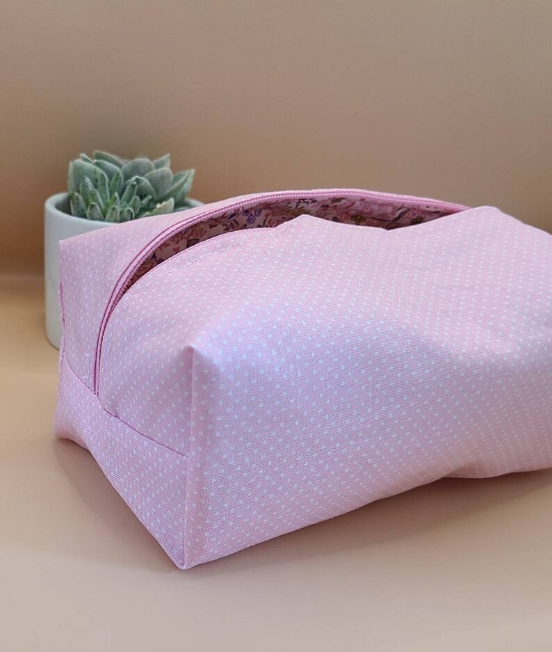 Quilted Makeup Bag Floral Makeup Bag Pinkmakeupbag Cute Etsy