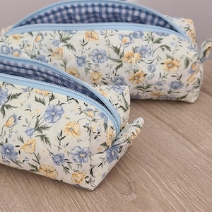 Handmade Floral Pencil Case ,Cute School Supplies,Floral Pencil Case , Zipper Stationery Pouch,Quilted Pencil Holder - Custom Pencil Pouch