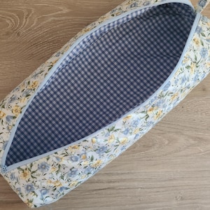 Floral gesteppte Haar Werkzeug Organizer Tasche: Baumwolle Reise Make-up Tasche