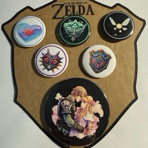 Zelda Stickers and Button pins