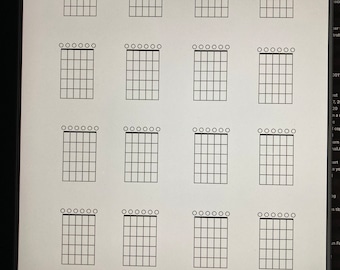 Guitar Chord Chart printable