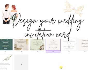 Wedding Invitation Template, Wedding Invitation Printable Template, Wedding Template, Wedding Invitation Card
