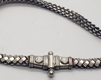 中国 清時代 哥釉水丞 アンティーク 送料込み1123 Solid Silver Rajasthan India Belt 800-900 Grade Silver 32