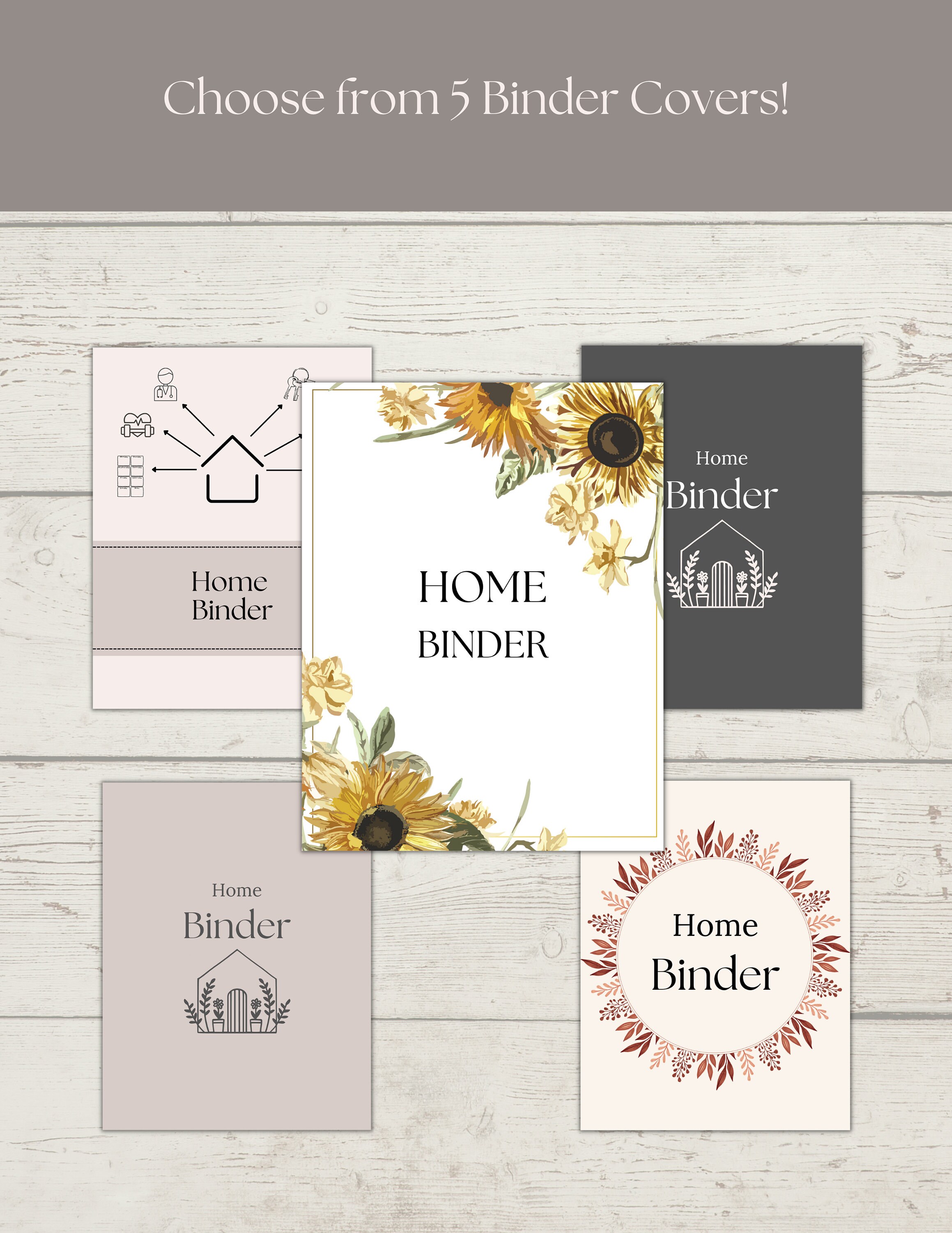 Printable Home Management Binder Household Management Pink Digital Life ...
