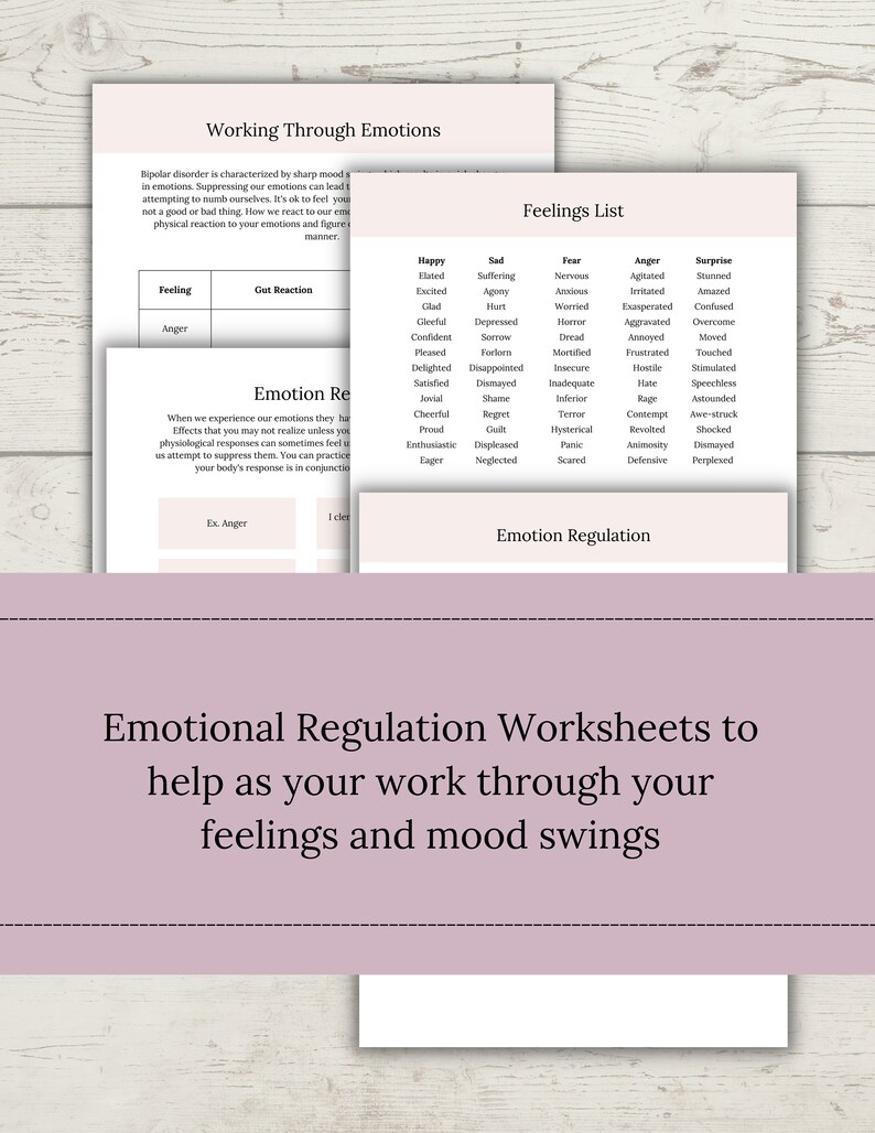 Ultimate Bipolar Journal Bipolar Worksheets Self Care Journal Mental ...