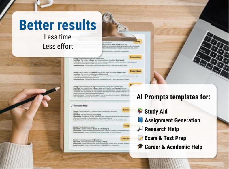AI Study Prompt Guide for Students | Exam Prep, Essays & Assignments ...