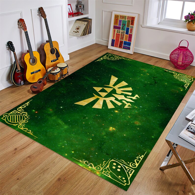 Zelda Rug Legend of Zelda Carpet for Game Room Fan Décor Etsy