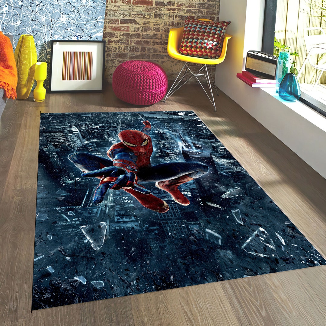 Comics Cartoon Cover Rug Legend Cartoon Rug Spiderman Rug Etsy