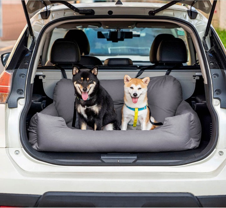 Autositzbezug für kleine bis mittlere Hunde als Hundekorb oder Schondecke  für Vordersitz und Rückbank, abwaschbar, wasserdicht und extrem langlebig. Schonbezug  Hund als Hundedecke, Autositz, Sitzbezug : : Haustier