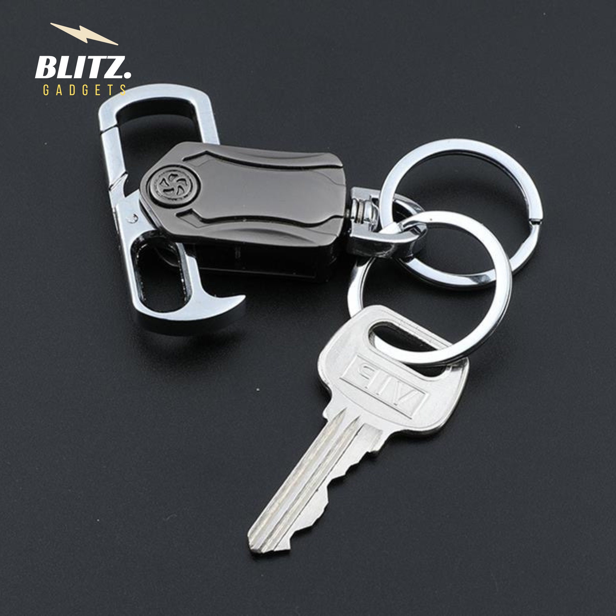 3in1 Fidget Spinner Keychain Multifunctional Keychain for Etsy