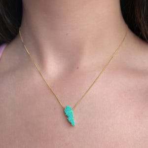 Collar de ópalo con el mapa del Líbano para mujer en plata de ley 925 / Collar con el mapa del Líbano en oro imagen 2