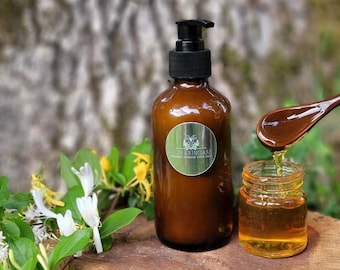Handmade Goat Milk Honey Lotion: Unscented, Large Pump Bottle