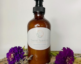 Handmade Goat Milk Lotion: Egyptian Violet & Lavender Scented
