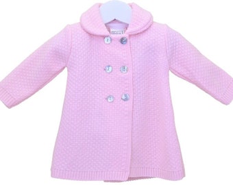 Baby girls Spanish style light weight pram coat personalised